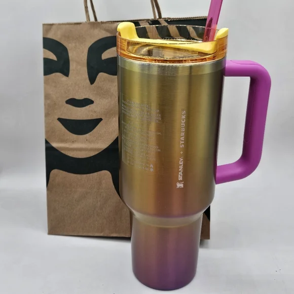 Stanley | Kitchen | Nwt Limited Edition Starbucks Stanley 4 Oz Summer  Sunset Collaboratio | Poshmark